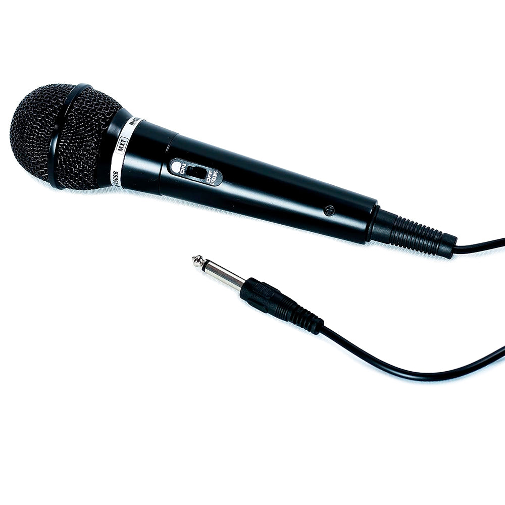 Microfone Vocal Dinâmico Som Natural MXT Preto 3 Metros - M-1800B
